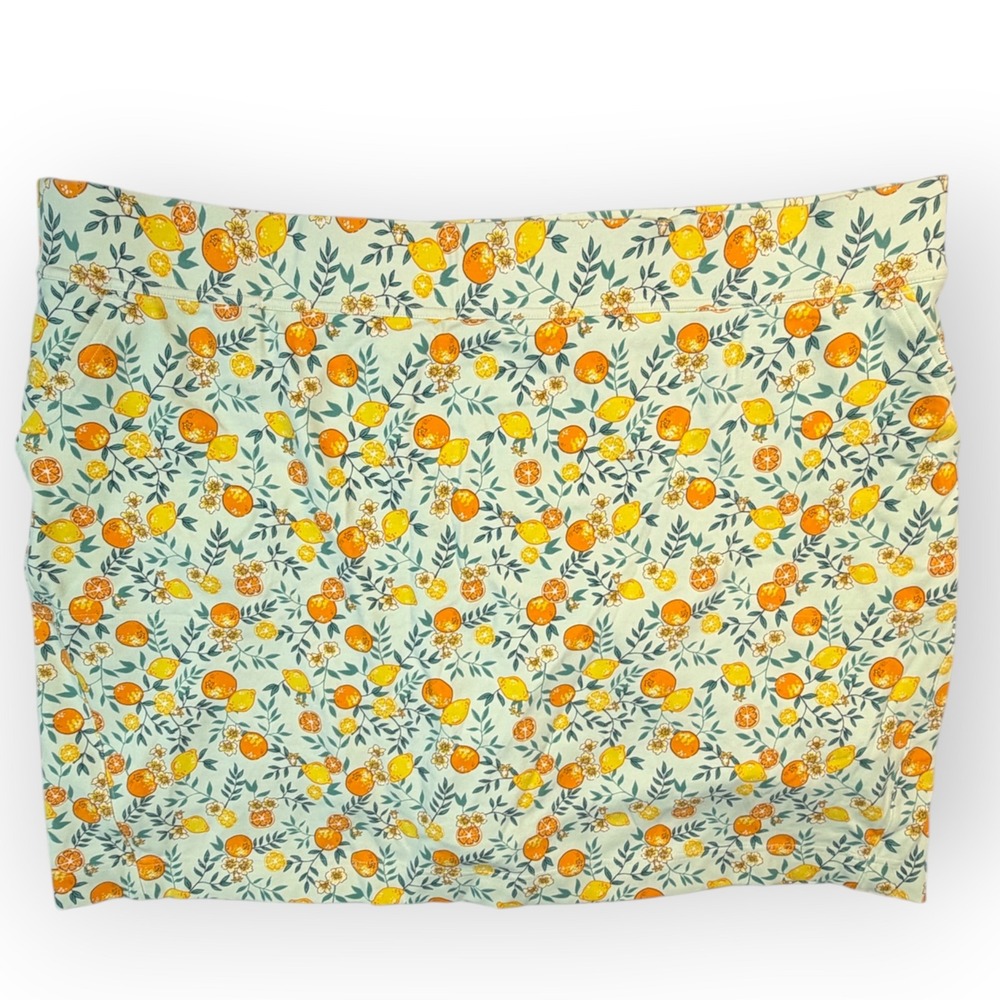 Duluth Trading NoGA Naturale Citrus Print Skort Womens 2X Green Orange Lemon